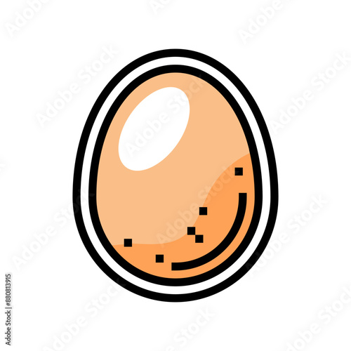 eggs allergen free product food color icon vector. eggs allergen free product food sign. isolated symbol illustration