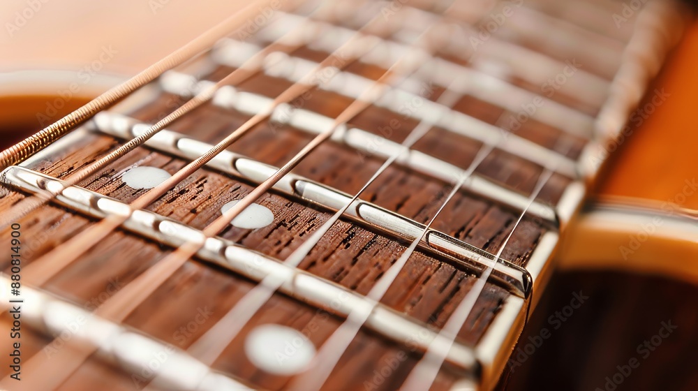 Close-Up of Electric Guitar Strings and Bridge.. Close-Up of Electric Guitar Strings and Bridge..