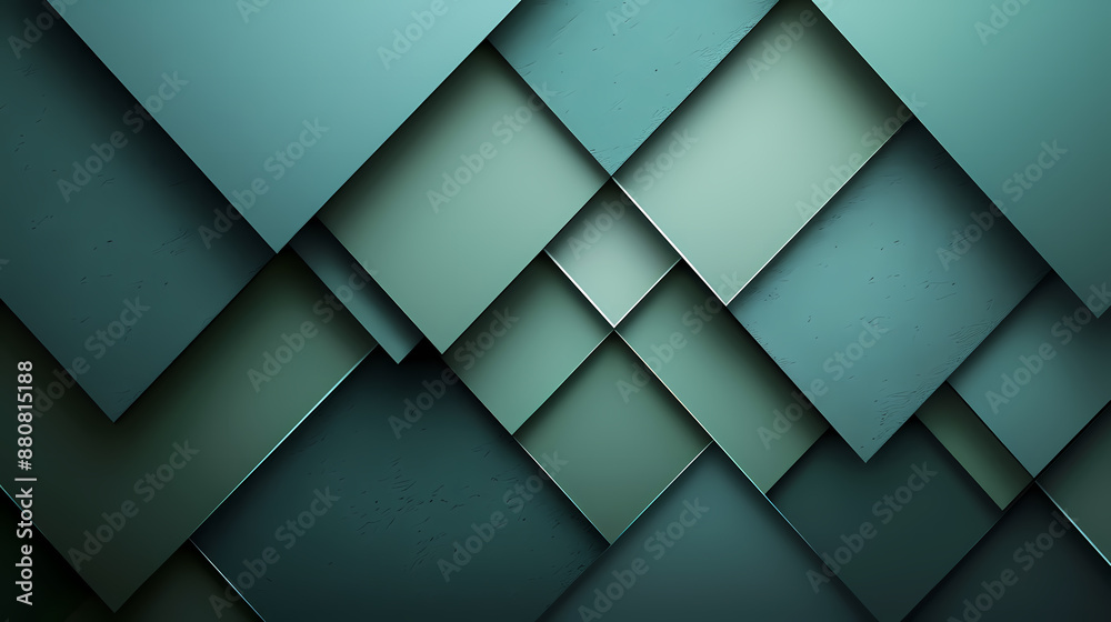 Geometric abstract background with overlapping teal layers creating a sophisticated, modern design. Geometric abstract background with overlapping teal layers creating a sophisticated, modern design.