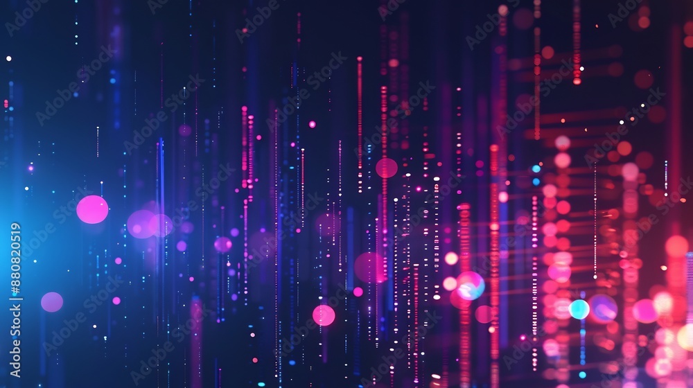 Abstract Digital Art with Bokeh Lights Abstract Digital Art with Bokeh Lights