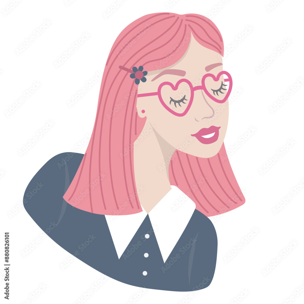 Vector Illustration of Retro Styled Woman. Vector Illustration of Retro Styled Woman.