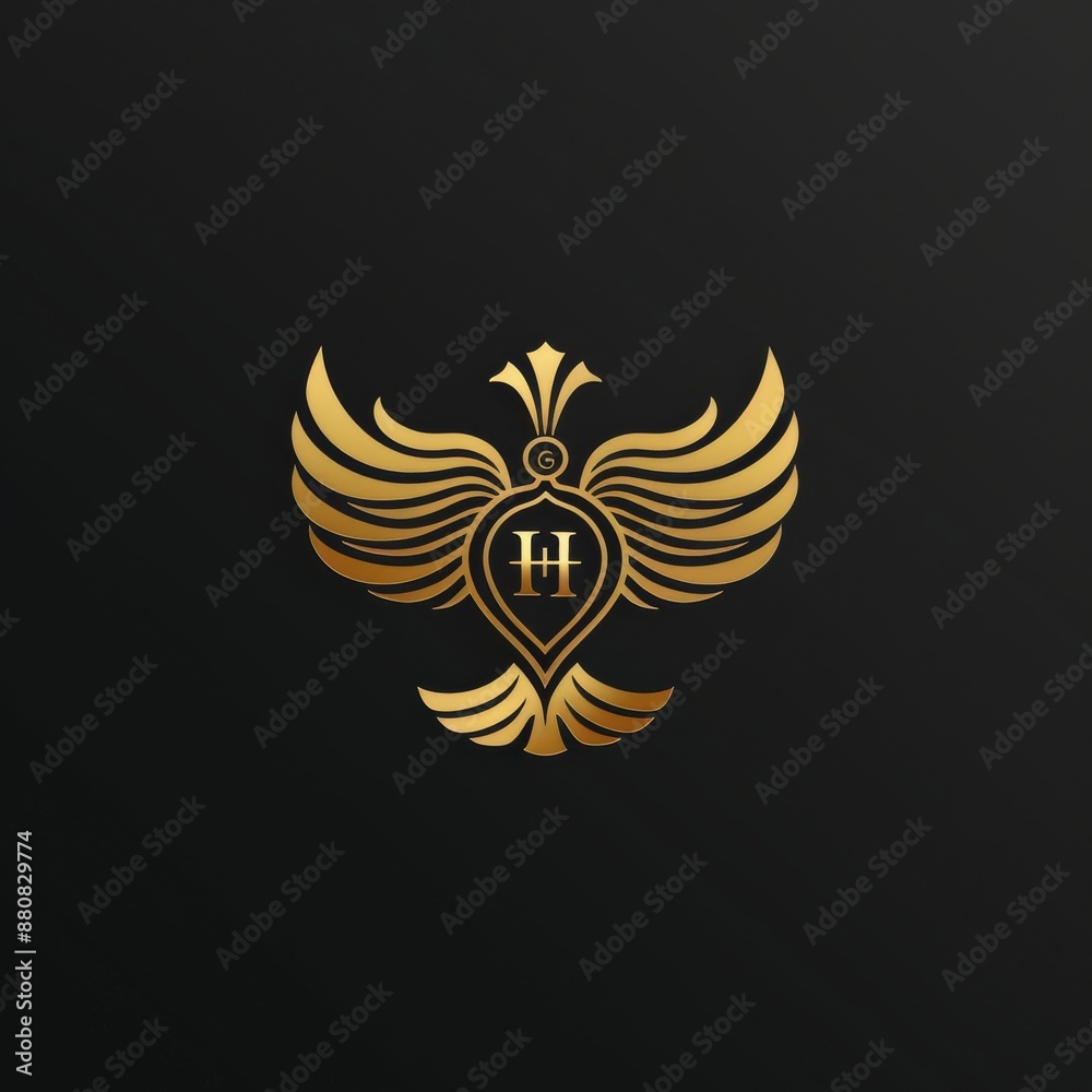 Wing Logo On Letter Alphabet Logo Symbol Wing Logo On Letter Alphabet Logo Symbol