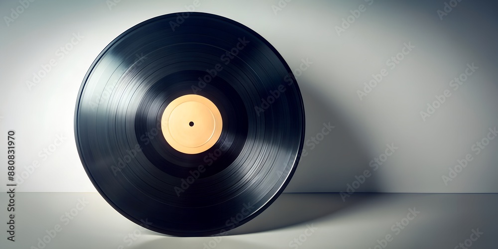 Fototapeta premium Schallplatte Vinyl Schellack Vinylscheibe Scheibe Platte AI-Generated Content