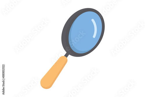magnifying glasses flat icon, serach, investigation concept.