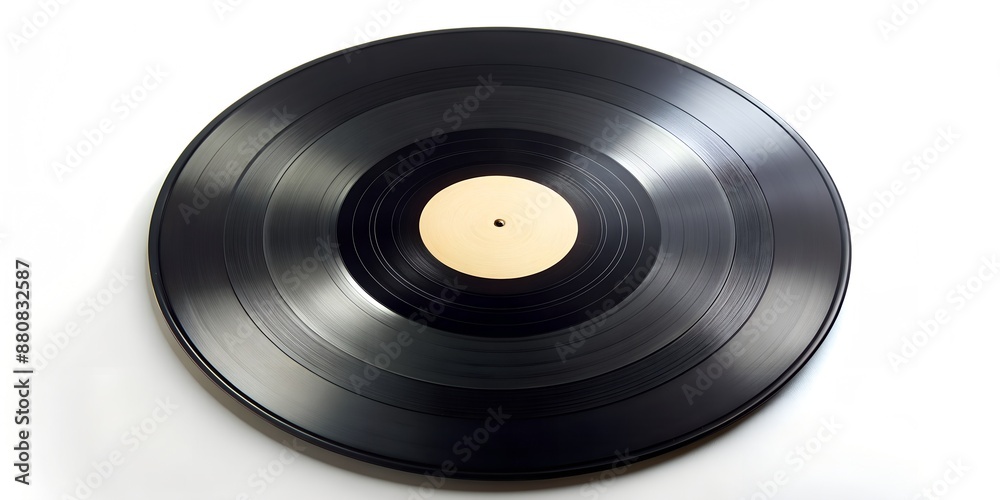 Obraz premium Schallplatte Vinyl Schellack Vinylscheibe Scheibe Platte AI Generative