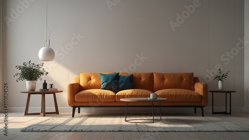 An example of a contemporary living room design