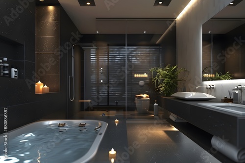 Modern Luxury Bathroom with a Spa-Like Atmosphere