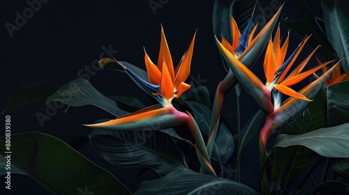 Bird of Paradise a South African plant with unique flowers grown as an ornament