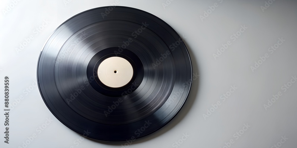 Obraz premium Schallplatte Vinyl Schellack Vinylscheibe Scheibe Platte Generative By AI