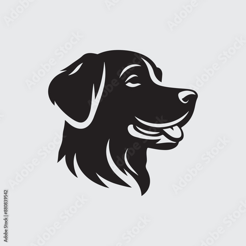 A Dog Head Silhouette Royalty-Free Images