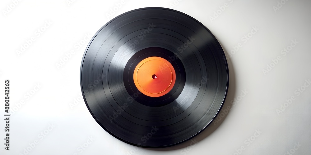 Obraz premium Schallplatte Vinyl Schellack Vinylscheibe Scheibe Platte Generative By AI