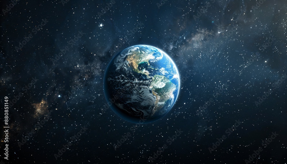 background Planet in Space with Earth background Planet in Space with Earth