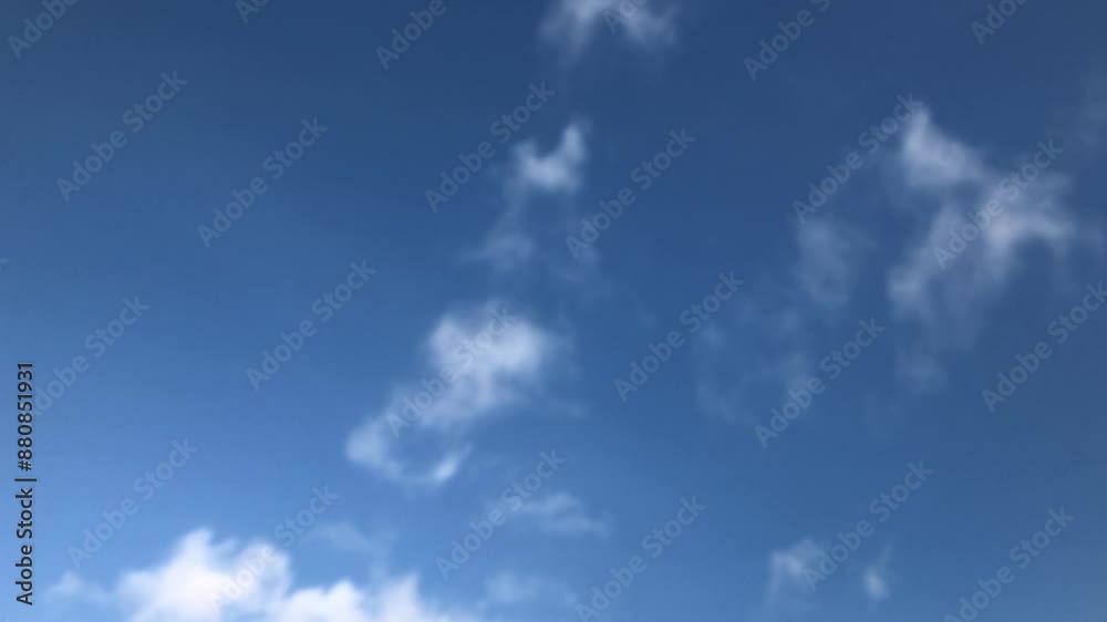 Time-lapse white clouds and clear blue sky during the day. Romantic clouds. summer sky. natural cloud movement background. concept of weather and natural movement Time-lapse white clouds and clear blue sky during the day. Romantic clouds. summer sky. natural cloud movement background. concept of weather and natural movement