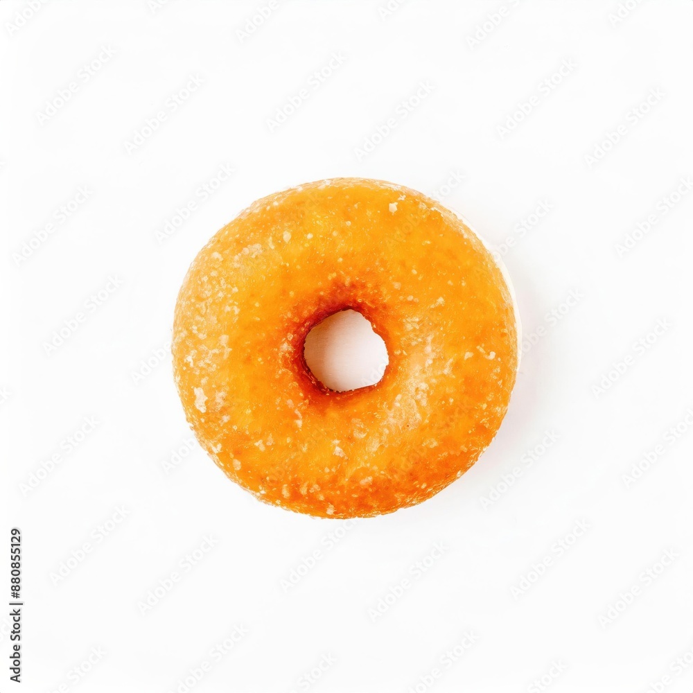 Orange doughnut isolated on white background Orange doughnut isolated on white background
