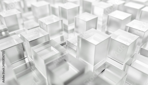 Cube geometric abstract background