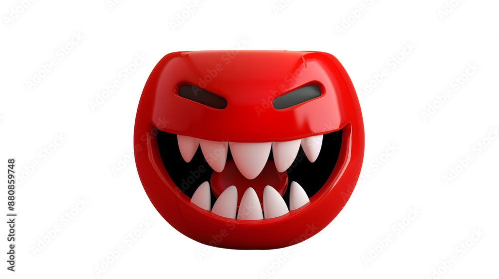 Creepy Smile for Halloween: Isolated and Transparent Design with Autumn Vibes Creepy Smile for Halloween: Isolated and Transparent Design with Autumn Vibes