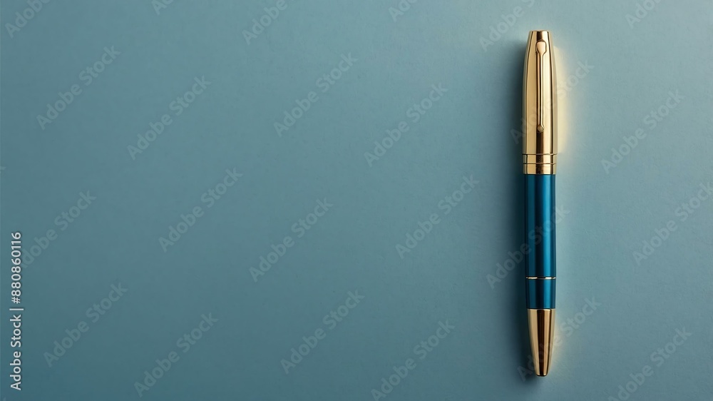 aesthetic generic slim gold pen vertically isolated in background aesthetic generic slim gold pen vertically isolated in background