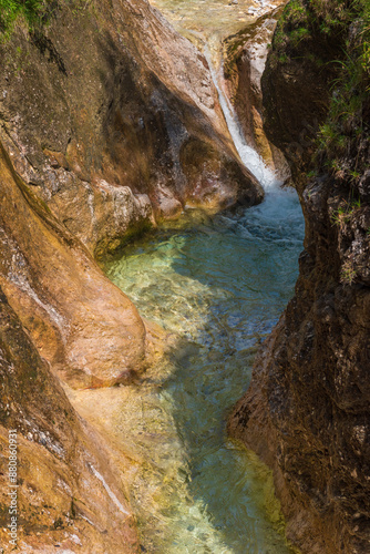 River Wimbachklamm in Alps mountains from Germany