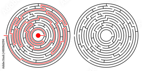 Round Maze. Development of intelligence
