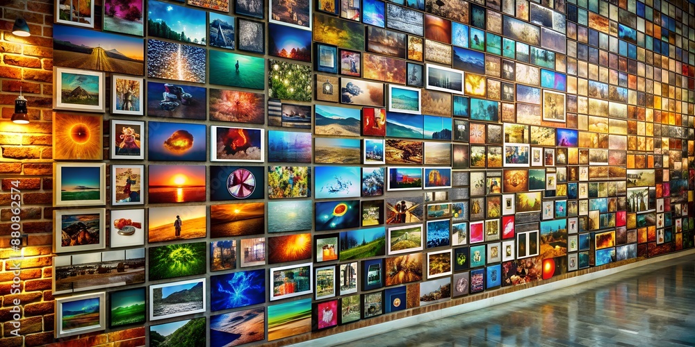 A picture on a wall informative Vibrant engaging AI Generative