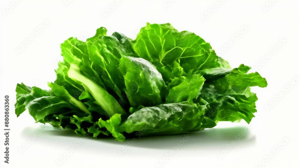 Fresh vibrant green leafy vegetable Fresh vibrant green leafy vegetable