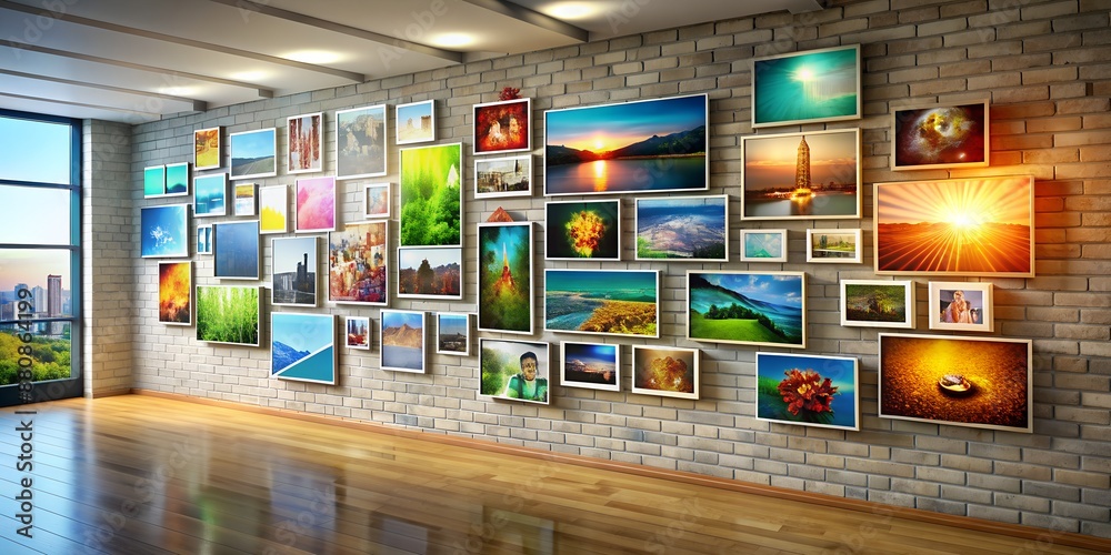 A picture on a wall informative Vibrant engaging Generative AI A picture on a wall informative Vibrant engaging Generative AI