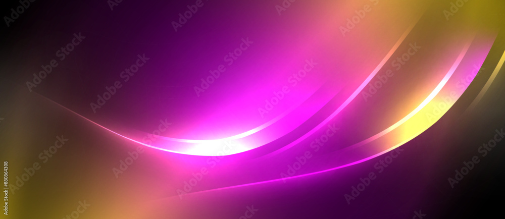 Neon glowing circle rays, light round lines in the dark, planet style neon wave lines. Energetic electric concept design for wallpaper, banner, background Neon glowing circle rays, light round lines in the dark, planet style neon wave lines. Energetic electric concept design for wallpaper, banner, background