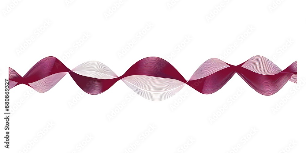 A simple vector graphic of sound waves, representing the audio channel on your phone or computer.The wave shape is clearly visible and has smooth curves to represent different sounds. A simple vector graphic of sound waves, representing the audio channel on your phone or computer.The wave shape is clearly visible and has smooth curves to represent different sounds.