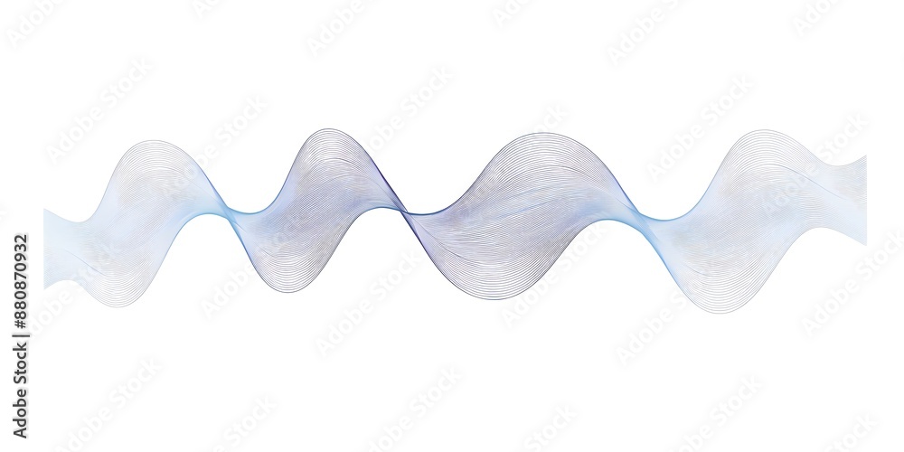 A simple vector graphic of sound waves, representing the audio channel on your phone or computer.The wave shape is clearly visible and has smooth curves to represent different sounds. A simple vector graphic of sound waves, representing the audio channel on your phone or computer.The wave shape is clearly visible and has smooth curves to represent different sounds.