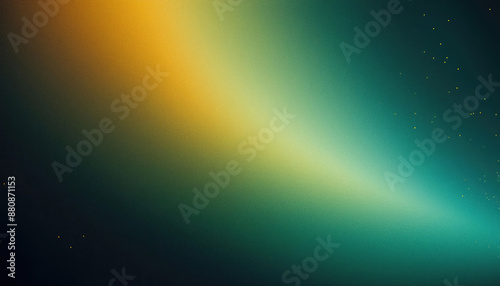 abstract background with a teal and yellow gradient photo