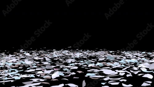 Breaking Plates on Transparent Background