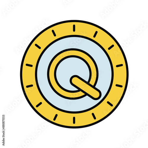 quetzal color line icon with white background vector stock illustration