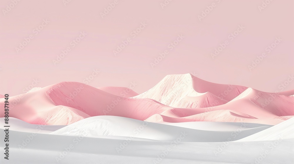 Rose gold sand dunes in the desert. Rose gold sand dunes in the desert.
