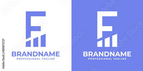 Letter F Financial Logo, Ideal for Wealth Management Services