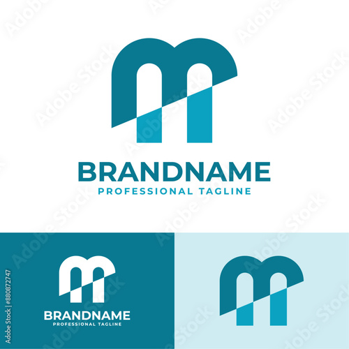 Letter M Financial Logo, Ideal for Wealth Management Services