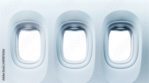 Window of airplane  isolated on transparent png background