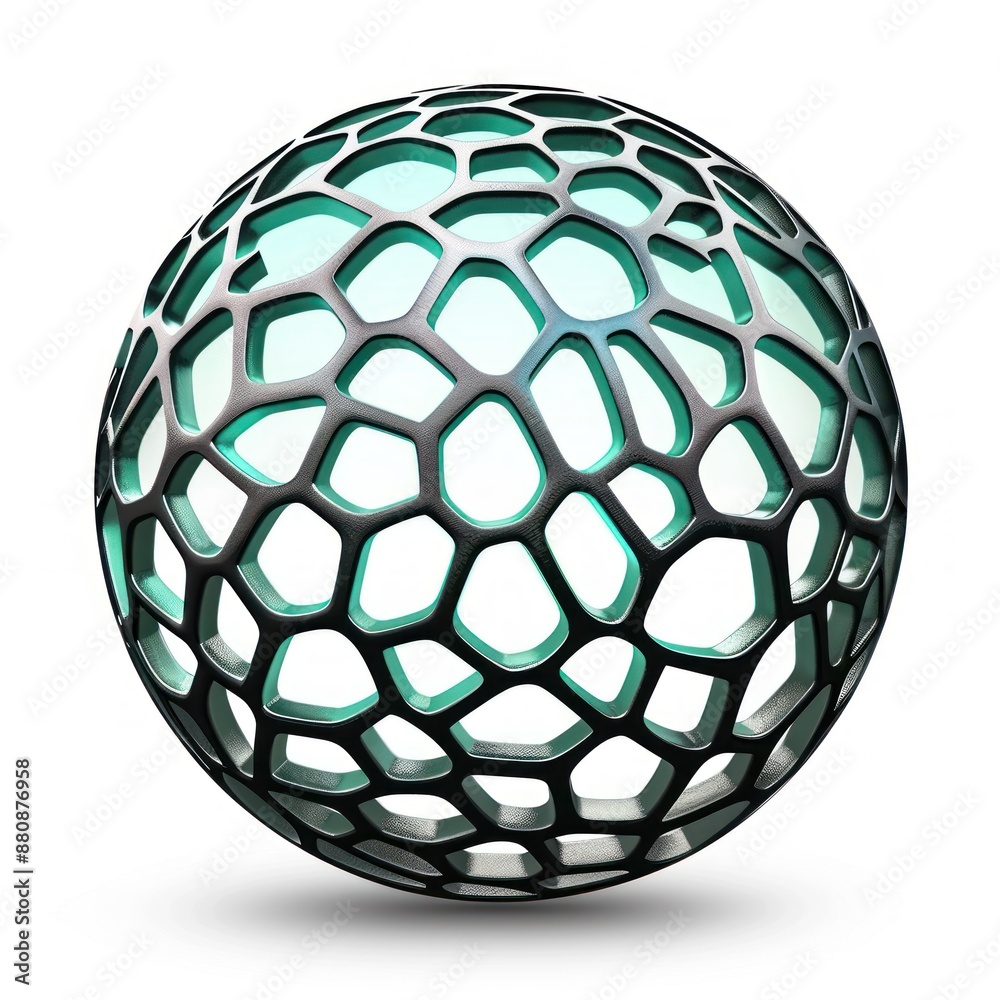 Abstract 3D Sphere with Geometric Pattern Abstract 3D Sphere with Geometric Pattern