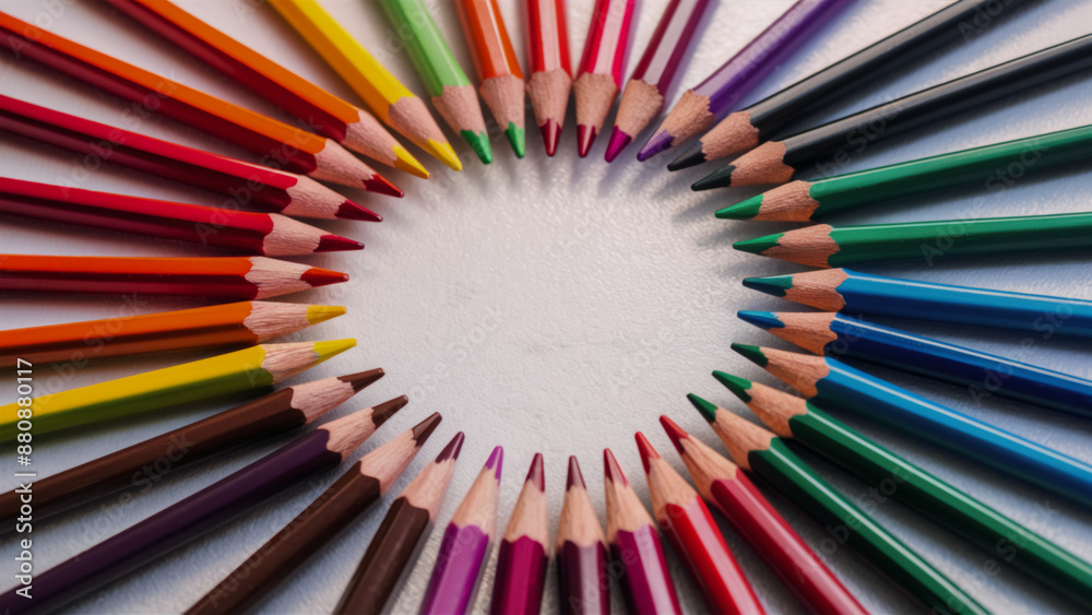 pencils on black background pencils on black background