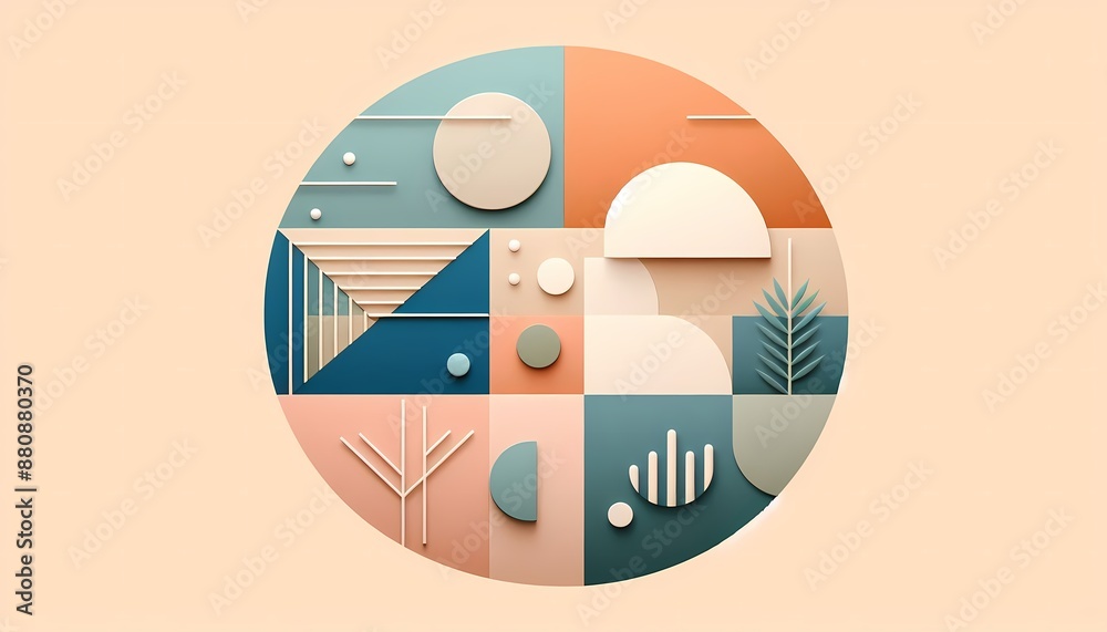 Vector illustration of a business infographic with paper on background Vector illustration of a business infographic with paper on background
