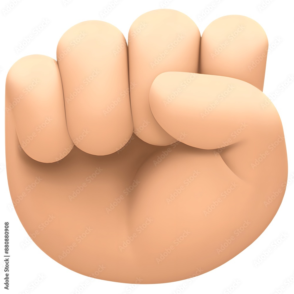Raised Fist: Light Skin Tone Raised Fist: Light Skin Tone