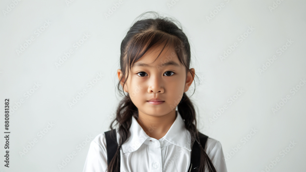 Portrait of 10 Years Old Asian Young Girl