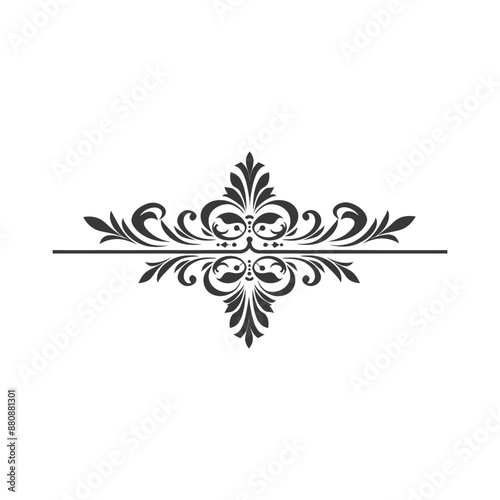 horizontal line divider minimalist logo or symbol black color only