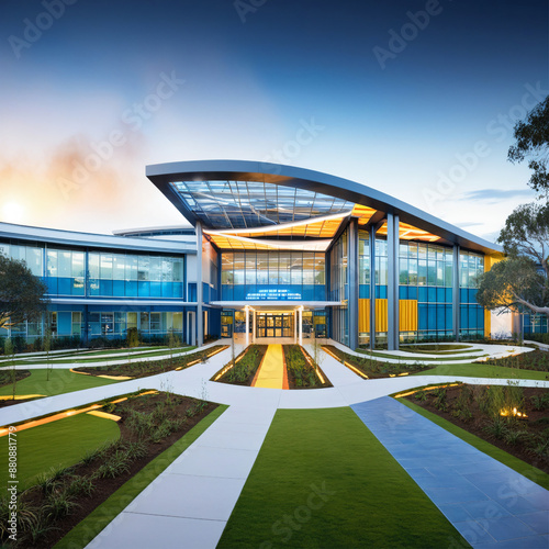 ai generated modern school building