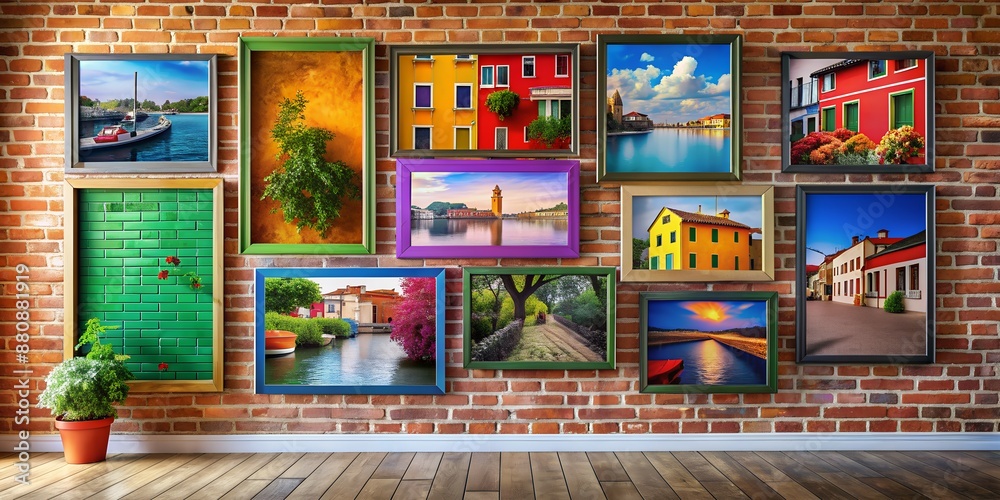 Fototapeta premium A picture on a wall informative Vibrant engaging Generative By AI