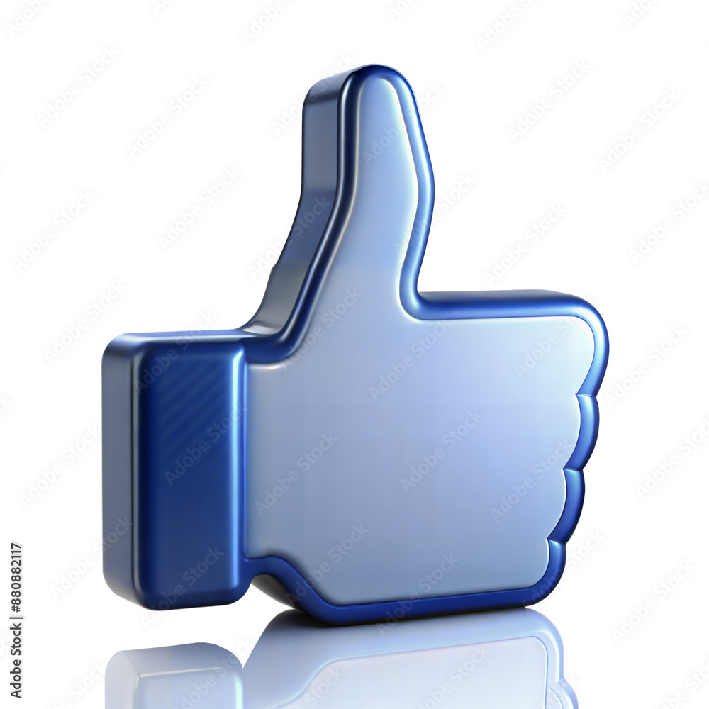 Blue thumbs up icon isolated on transparent background with clipping path cut-out Blue thumbs up icon isolated on transparent background with clipping path cut-out