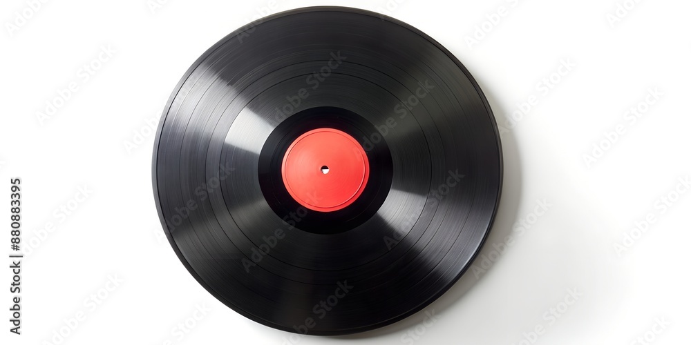 Obraz premium Schallplatte Vinyl Schellack Vinylscheibe Scheibe Platte Generative By AI