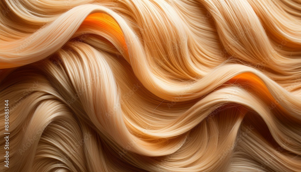 abstract golden and blue fur wave orange background abstract golden and blue fur wave orange background