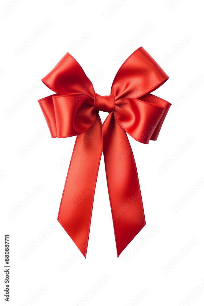 Red ribbon gift mock up isolated on transparent background. Red ribbon gift mock up isolated on transparent background.