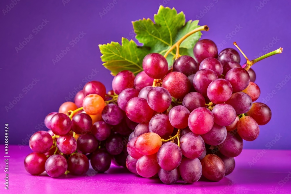 Ripe red grape isolated on desk background Ripe red grape isolated on desk background