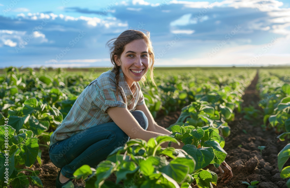 person in a field person in a field